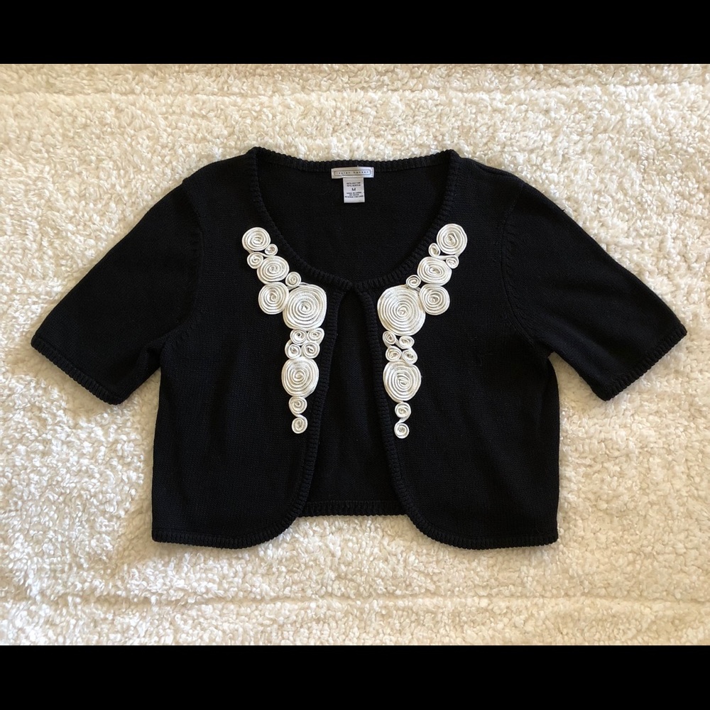 Lauren Hansen Cropped Short Sleeve Cardigan